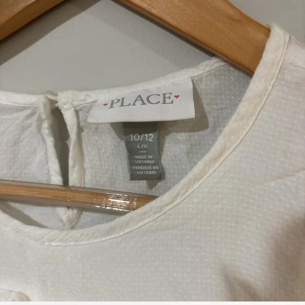 KIDS- The Children's Place White Ruffle Blouse